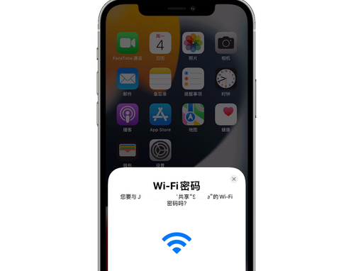 西夏苹果15维修店分享iPhone15如何共享Wi-Fi密码 