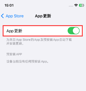 西夏苹果15维修中心如何让iPhone15APP自动更新